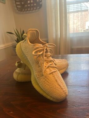 adidas Yeezy Boost 350 V2 Beige Primeknit Lace Up Men's Sneakers Men’s Sz. 6.5